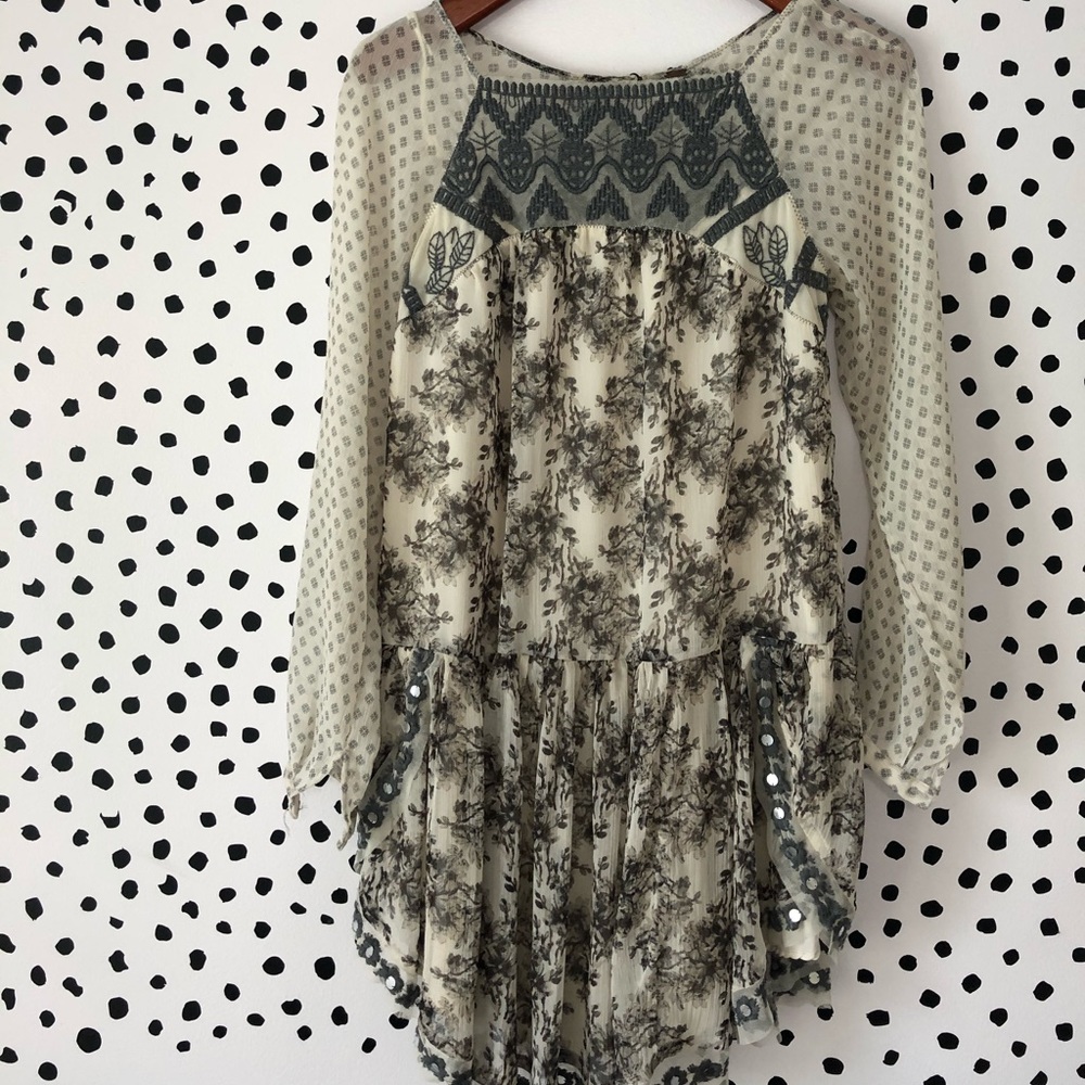 Free people embroidered floral tunic